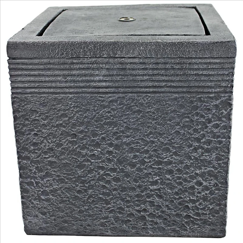 Design Toscano Modern Cube Bubbling Garden Fountain