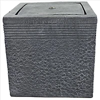 Design Toscano Modern Cube Bubbling Garden Fountain