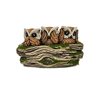 Santa's Workshop 10'' 3-Owl Flower Pot