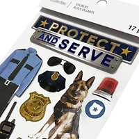 Police Dimensional Stickers by Recollections™