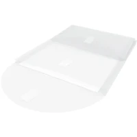 JAM Paper 9.75" x 11.5" Clear 2-Pocket Plastic Hook & Loop Closure Envelopes, 12ct.