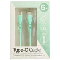 Orbit 6ft. Green Lightning USB-C Charging Cable