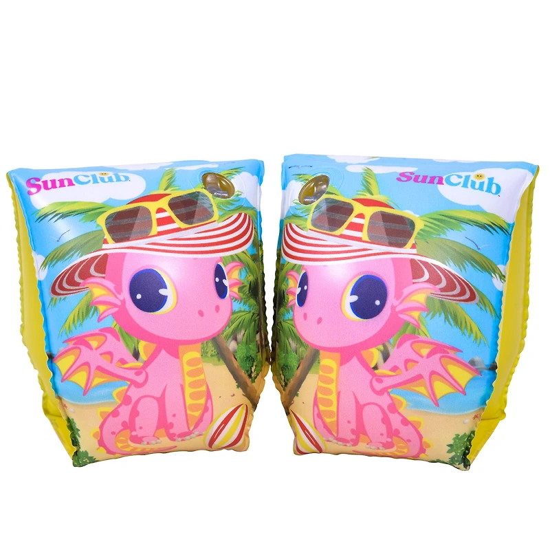 Pool Central® 9" Pink Inflatable Dragon Swimming Arm Floats