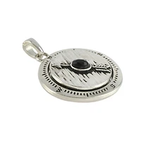 Silver Metal Compass Pendant by Bead Landing™