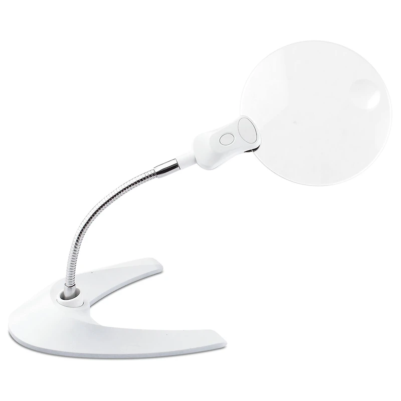 OttLite 5" LED Magnifier with Clip & Stand
