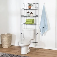Honey Can Do Nickel 3-Shelf Over-The-Toilet Space Saver