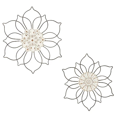 Black Traditional Metal Wall Décor Set