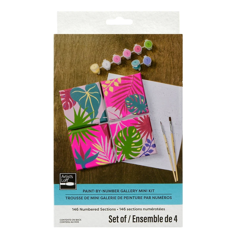 Foliage Paint-by-Number Gallery Mini Kit by Artist's Loft®