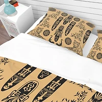 Designart 'Ethnic Decorative Mask' African Bedding Set