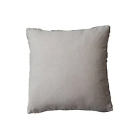 Hello Honey® 20" Natural Seashell Hand-Embroidered Pillow