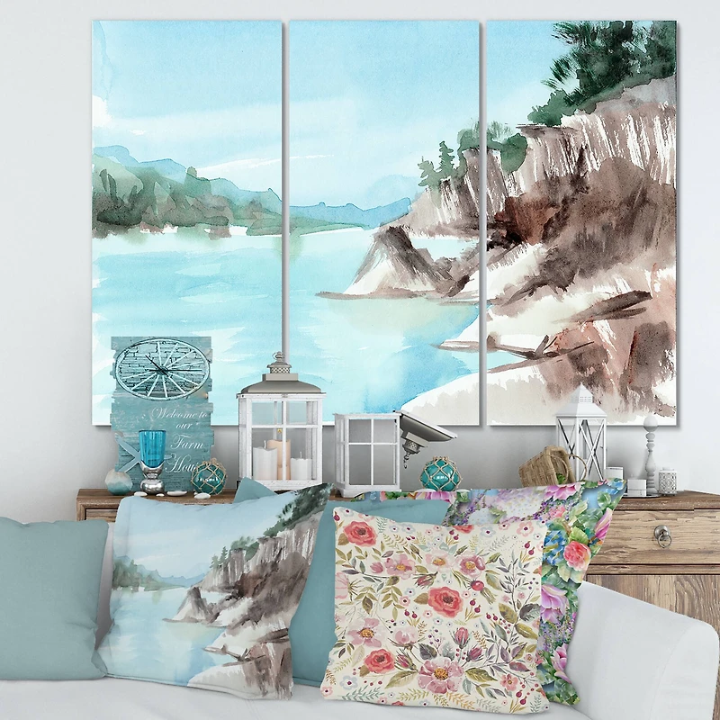 Designart - Rocks By The Blue Lake