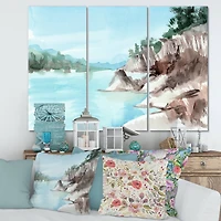 Designart - Rocks By The Blue Lake