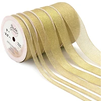 Gwen Studios 18yd. Metallic Gold Ribbon Set