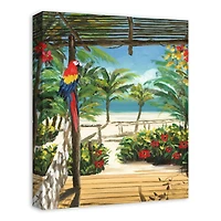Tropical Porch 16" x 20" Canvas Wall Art