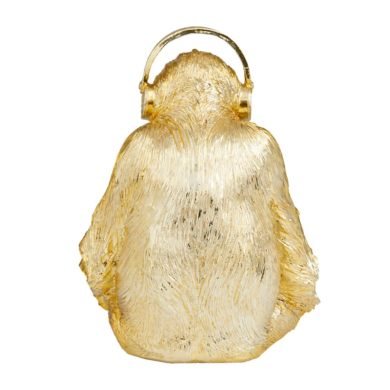 CosmoLiving by Cosmopolitan Gold Polystone Glam Sculpture, 14" x 10" x 10"