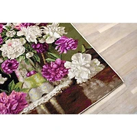 Luca-s Red And White Peonies Counted Cross Stitch Kit