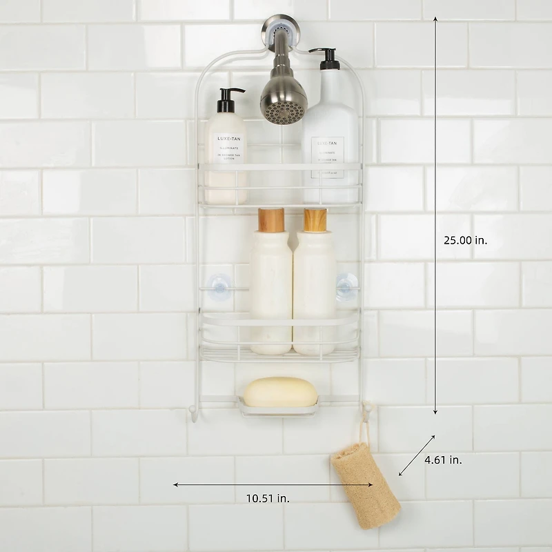 Bath Bliss Ellipse Collection Deluxe Shower Caddy