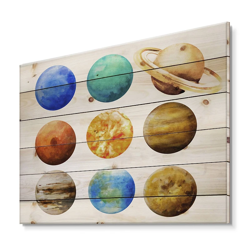 Designart - Various Planets In Orbit