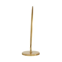 14" Gold Metal Contemporary Abstract Sculpture