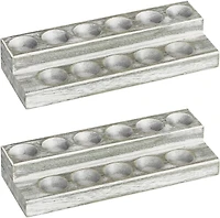 NEX™ Whitewash Essential Oils Storage Rack for 5, 10, 15, and 20mL Bottles, 2ct.