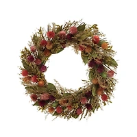 Hello Honey® 18" Round Dried Natural Botanicals Wreath