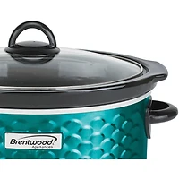 Brentwood 4.5qt. Scallop-Pattern Slow Cooker