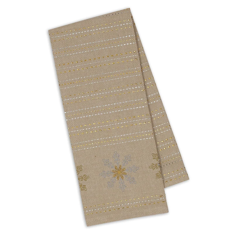 DII® Snowflake Sparkle Dishtowel Set