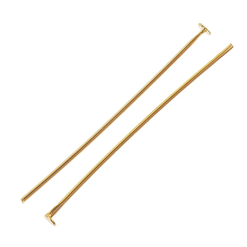 1" 18K Gold-Plated Head Pins by Bead Landing™