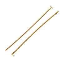 1" 18K Gold-Plated Head Pins by Bead Landing™