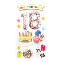 18th Birthday Dimensional Stickers by Recollections™