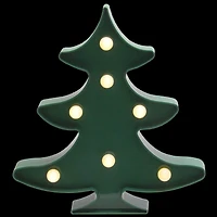 8.75" Green Christmas Tree Marquee Wall Sign