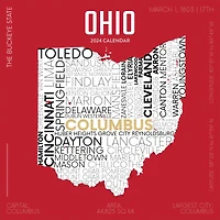 TF Publishing 2024 Home: Ohio Wall Calendar