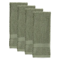 DII® Solid Artichoke Waffle Terry Dishtowels, 4ct.