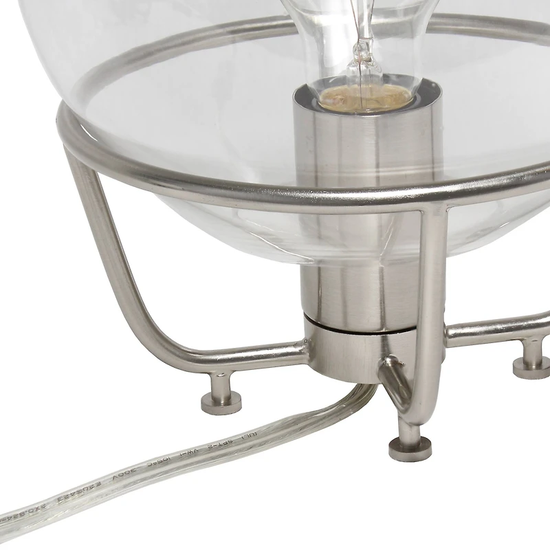 Lalia Home 10" Old World Globe Glass Table Lamp