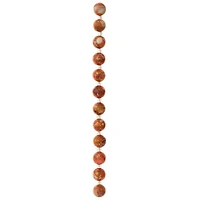 12 Pack:  Orange Imperial Jasper Round Beads, 10mm by Bead Landing™