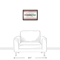 Joyous Kwanzaa To All Black Framed Canvas Art