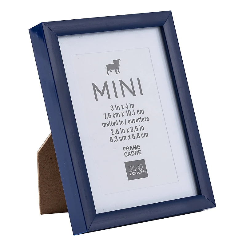 Dark Blue Mini Frame with Mat by Studio Décor®