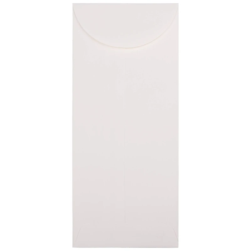 JAM Paper 4.5" x 10.375" Bright White Wove Business Strathmore Envelopes, 50ct.