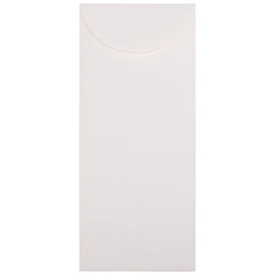 JAM Paper 4.5" x 10.375" Bright White Wove Business Strathmore Envelopes, 50ct.