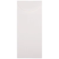 JAM Paper 4.5" x 10.375" Bright White Wove Business Strathmore Envelopes, 50ct.