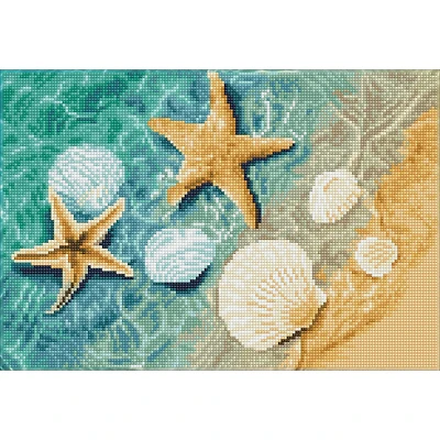 Diamond Dotz® Intermediate Crystal Shore Pre-Framed Diamond Painting Kit