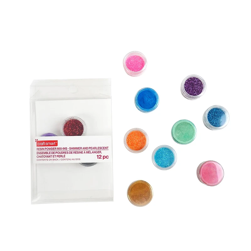 Shimmer & Pearlescent Resin Powder Mix-Ins, 12ct. by Craft Smart™