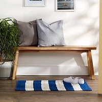 DII® Navy & White Stripe Rag Rug, 2ft. x 3ft.