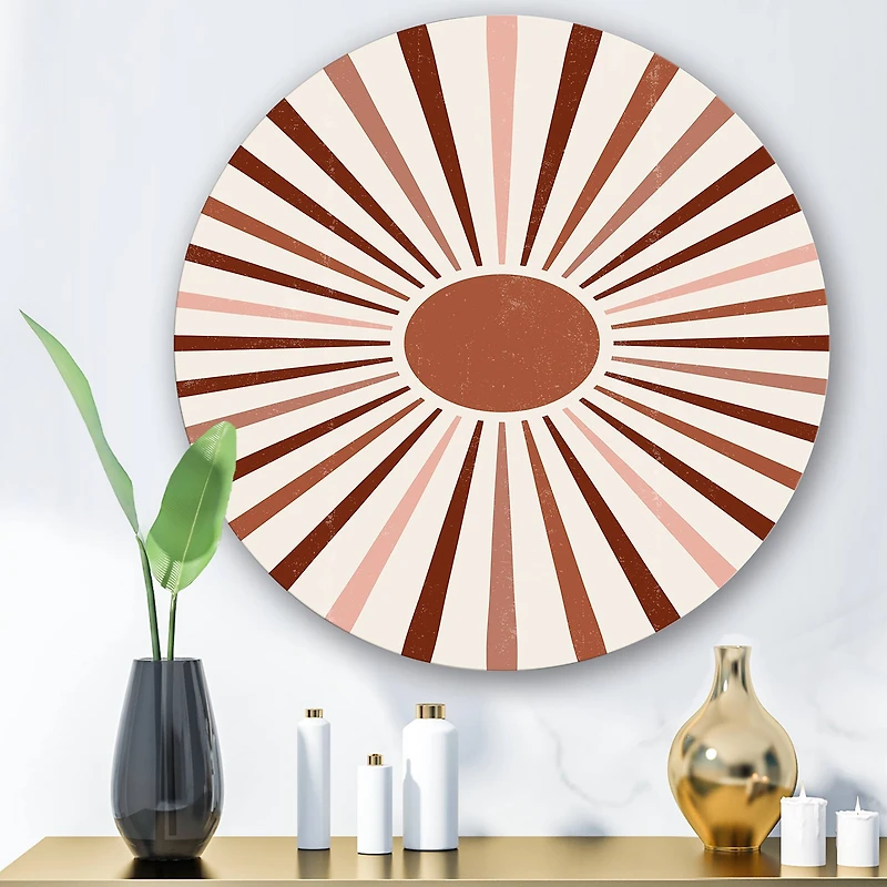 Designart - Geometric Radiant Sun