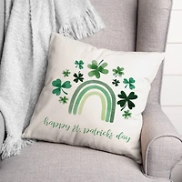 St. Patrick's Day Rainbow 18" x 18" Indoor / Outdoor Pillow