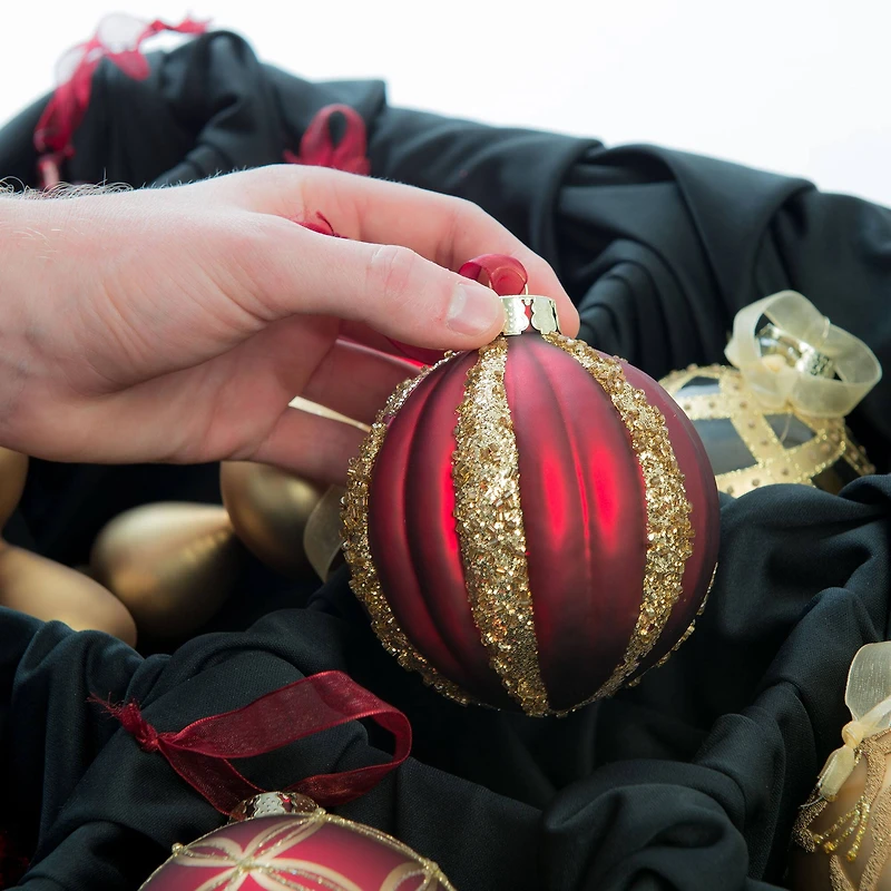 TreeKeeper Christmas Ornament Storage Box with Adjustable Dividers