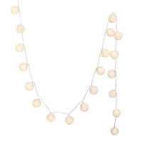 Hello Honey® 20ct. Taupe Fabric String Ball Lights with Plastic Cord