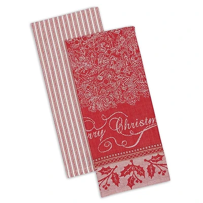 DII® Vintage Merry Christmas Dishtowel Set