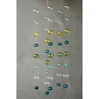 Hello Honey® 4ft. Blues & Greens Hand Blown Bubble Glass Garland