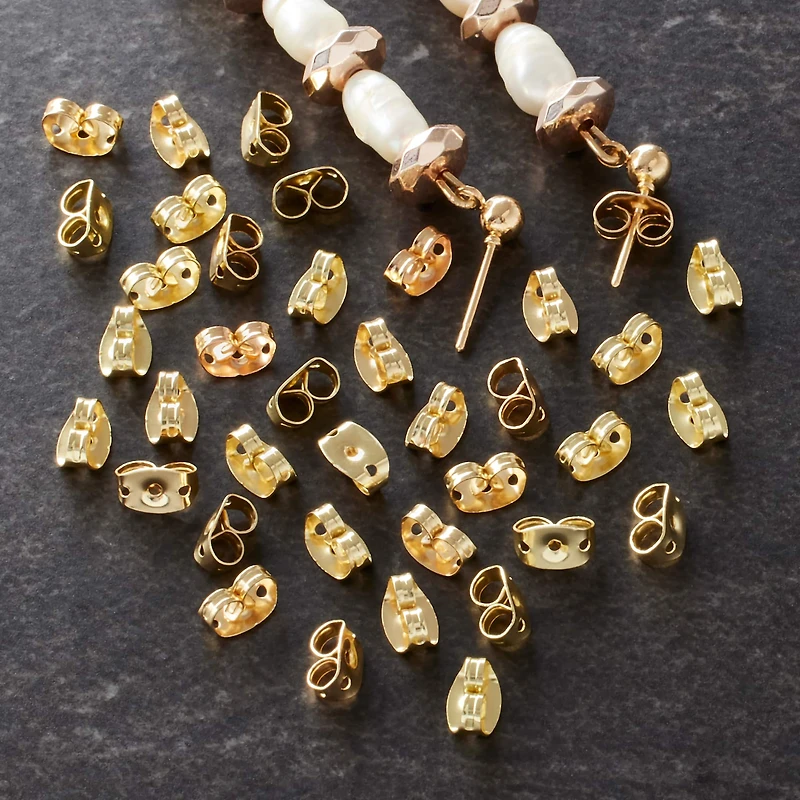 Gold Earring Backs by Bead Landing™